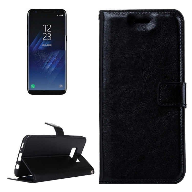 Für Galaxy S8 Retro Crazy Horse Texture Horizontal Flip Ledertasche mit Halter &amp; Kartenfächern &amp; Geldbörse &amp; Bilderrahmen, Für Samsung Galaxy S8, Für Galaxy S8, Galaxy S8