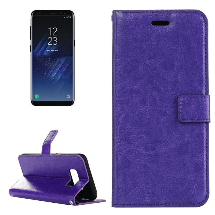 Für Galaxy S8 Retro Crazy Horse Texture Horizontal Flip Ledertasche mit Halter &amp; Kartenfächern &amp; Geldbörse &amp; Bilderrahmen, Für Samsung Galaxy S8, Für Galaxy S8, Galaxy S8