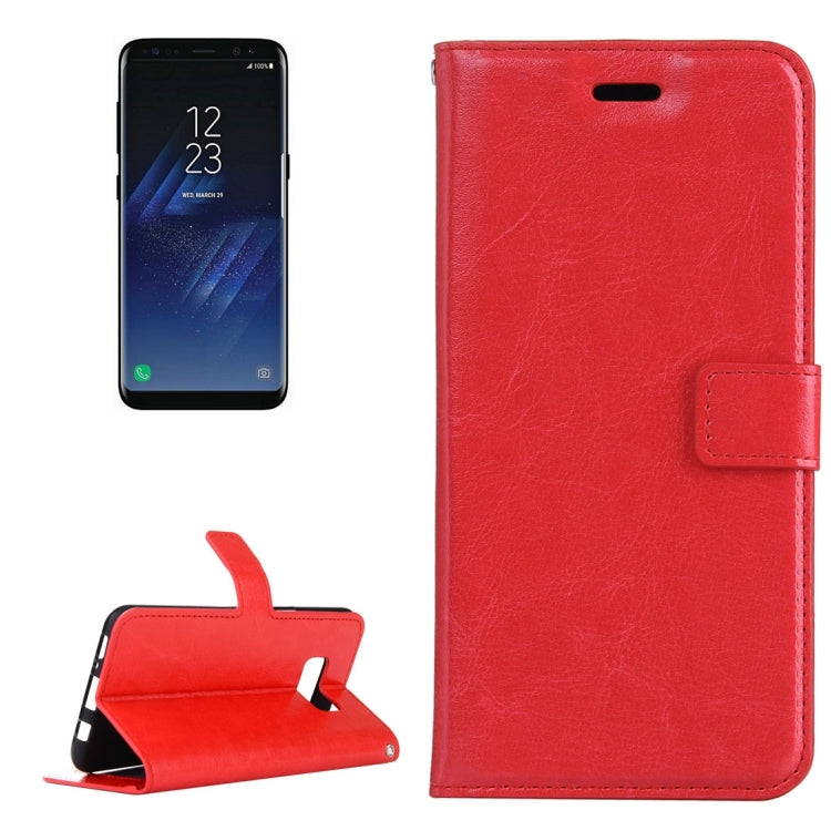 Für Galaxy S8 Retro Crazy Horse Texture Horizontal Flip Ledertasche mit Halter &amp; Kartenfächern &amp; Geldbörse &amp; Bilderrahmen, Für Samsung Galaxy S8, Für Galaxy S8, Galaxy S8