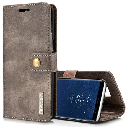 DG.MING para Galaxy S8 Crazy Horse Texture Funda protectora magnética desmontable con tapa horizontal, ranuras para tarjetas y billetera, Galaxy S8