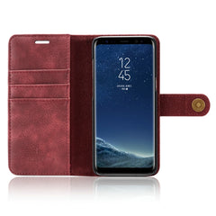 DG.MING for Galaxy S8 Crazy Horse Texture Horizontal Flip Detachable Magnetic Protective Case with Holder & Card Slots & Wallet, Galaxy S8