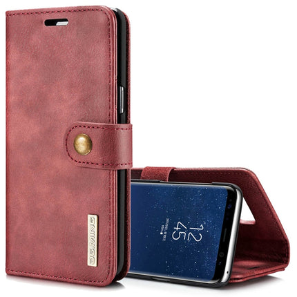 DG.MING para Galaxy S8 Crazy Horse Texture Funda protectora magnética desmontable con tapa horizontal, ranuras para tarjetas y billetera, Galaxy S8