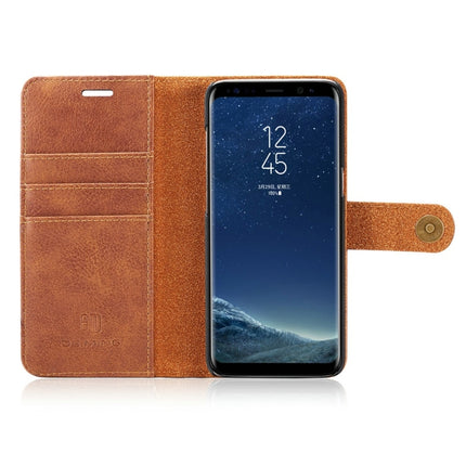 DG.MING para Galaxy S8 Crazy Horse Texture Funda protectora magnética desmontable con tapa horizontal, ranuras para tarjetas y billetera, Galaxy S8