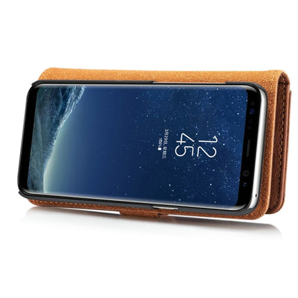 DG.MING para Galaxy S8 Crazy Horse Texture Funda protectora magnética desmontable con tapa horizontal, ranuras para tarjetas y billetera, Galaxy S8