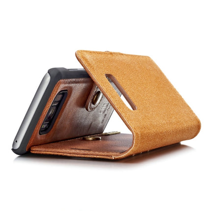 DG.MING para Galaxy S8 Crazy Horse Texture Funda protectora magnética desmontable con tapa horizontal, ranuras para tarjetas y billetera, Galaxy S8