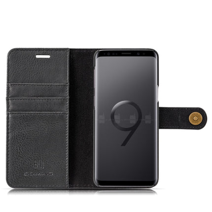 DG.MING für Galaxy S9 Crazy Horse Texture Horizontal Flip Abnehmbare magnetische Schutzhülle mit Halterung &amp; Kartenfächern &amp; Geldbörse, Galaxy S9