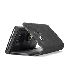 DG.MING para Galaxy S9 Crazy Horse Texture Funda protectora magnética desmontable con tapa horizontal, ranuras para tarjetas y billetera, Galaxy S9
