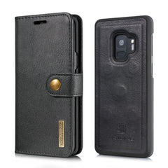 DG.MING para Galaxy S9 Crazy Horse Texture Funda protectora magnética desmontable con tapa horizontal, ranuras para tarjetas y billetera, Galaxy S9