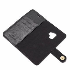 DG.MING para Galaxy S9 Crazy Horse Texture Funda protectora magnética desmontable con tapa horizontal, ranuras para tarjetas y billetera, Galaxy S9