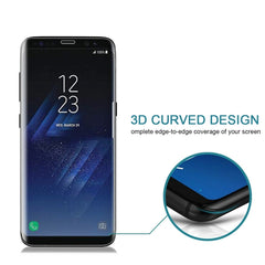 Full Screen Coverage Curved Tempered Glass Protector For Galaxy S8, For Galaxy S8 / G950