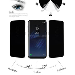 For Galaxy S8+ / G9550 0.3mm 9H Surface Hardness 3D Curved Privacy Anti-glare Full Screen Tempered Glass Screen Protector, For Samsung Galaxy S8+