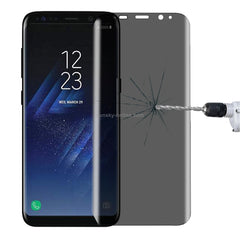 For Galaxy S8+ / G9550 0.3mm 9H Surface Hardness 3D Curved Privacy Anti-glare Full Screen Tempered Glass Screen Protector, For Samsung Galaxy S8+