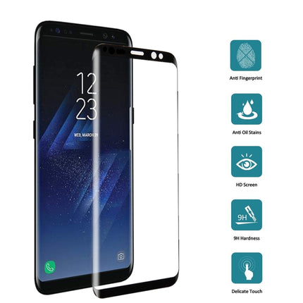 Full Screen Curved  Tempered Glass For Galaxy S8 / G950