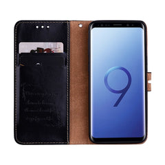 For Galaxy S9 Oil Wax Texture Horizontal Flip Leather Case with Holder & Card Slots & Wallet, For Galaxy S9