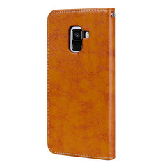 For Galaxy A8 (2018) Business Style Oil Wax Texture Horizontal Flip Leather Case with Holder & Card Slots & Wallet, For Galaxy A8 (2018)