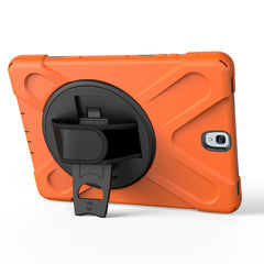 For Galaxy Tab S3 9.7 inch T820 360 Degree Rotation PC + Silicone Protective Case with Holder & Hand-strap, For Galaxy Tab S3 9.7 inch T820