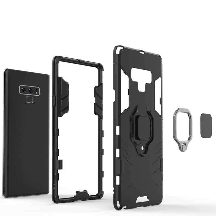 Stoßfeste Schutzhülle aus PC + TPU mit magnetischem Ringhalter für Galaxy Note9, für Galaxy Note9
