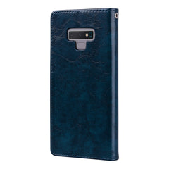 Business Style Oil Wax Texture Horizontal Flip Leather Case, with Holder & Card Slots & Wallet For Galaxy Note9