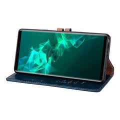 Business Style Oil Wax Texture Horizontal Flip Leather Case, with Holder & Card Slots & Wallet For Galaxy Note9