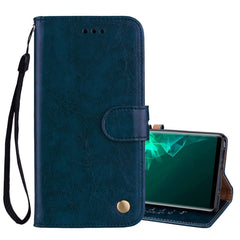 Business Style Oil Wax Texture Horizontal Flip Leather Case, with Holder & Card Slots & Wallet For Galaxy Note9, For Galaxy Note9