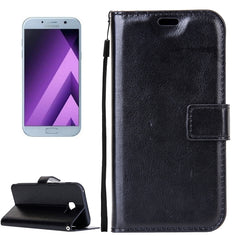 For Galaxy A5 (2017) / A520 Crazy Horse Texture Horizontal Flip PU Leather Case with Holder & Card Slots & Wallet & Photo Frame & Lanyard & Magnetic Buckle, For Galaxy A5 (2017)