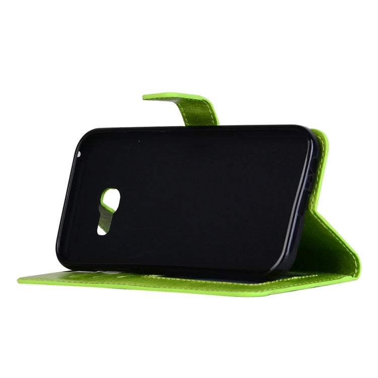 Für Galaxy A5 (2017) / A520 Crazy Horse Texture Horizontal Flip PU Ledertasche mit Halter &amp; Kartenfächern &amp; Geldbörse &amp; Bilderrahmen &amp; Trageband &amp; Magnetschnalle, Für Galaxy A5 (2017)