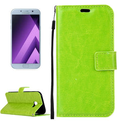 Für Galaxy A5 (2017) / A520 Crazy Horse Texture Horizontal Flip PU Ledertasche mit Halter &amp; Kartenfächern &amp; Geldbörse &amp; Bilderrahmen &amp; Trageband &amp; Magnetschnalle, Für Galaxy A5 (2017)