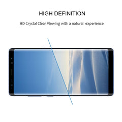 0.3mm 9H Surface Hardness 2.5D Curved Edge Full Screen Full Glue Tempered Glass Film for Galaxy Note8