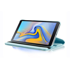Horizontale Klapphülle aus Leder mit Litschi-Textur und 360-Grad-Drehung für Galaxy Tab A 10.5 T590/T595/T597, mit Halterung