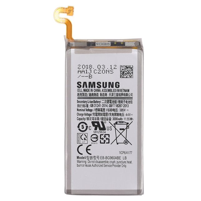 Batería recargable de iones de litio de 3,85 V y 3000 mAh para Galaxy S9