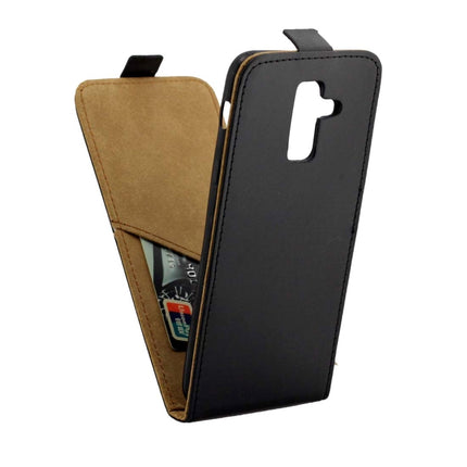 Vertikale Flip-Hülle aus TPU-Leder im Business-Stil für Samsung Galaxy A6 Plus (2018), mit Kartensteckplatz, für Samsung Galaxy A6 Plus (2018)