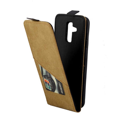 Vertikale Flip-Hülle aus TPU-Leder im Business-Stil für Samsung Galaxy A6 Plus (2018), mit Kartensteckplatz, für Samsung Galaxy A6 Plus (2018)