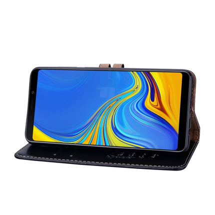 Funda de cuero con tapa horizontal con textura de cera de aceite de estilo empresarial para Samsung Galaxy A9 (2018) / A9s, con soporte, ranuras para tarjetas y billetera c, para Galaxy A9 (2018) / A9s