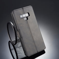 DG.MING Retro Oil Side Horizontal Flip Case for Galaxy Note9, with Holder & Card Slots & Wallet, Galaxy Note9