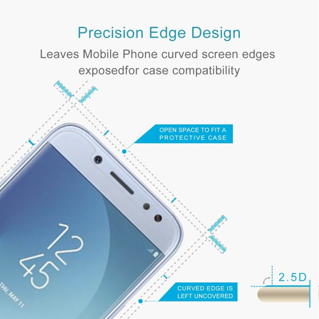 For Galaxy J5 (2017) (EU Version) 0.26mm 9H Surface Hardness 2.5D Explosion-proof Non-full Screen Tempered Glass Screen Film, For Galaxy J5 (2017) (EU Version)