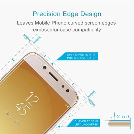 For Galaxy J7 (2017) (EU Version) 0.26mm 9H Surface Hardness 2.5D Explosion-proof Non-full Screen Tempered Glass Screen Film, For Galaxy J7 (2017) (EU Version)