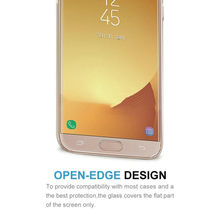 For Galaxy J7 (2017) (EU Version) 0.26mm 9H Surface Hardness 2.5D Explosion-proof Non-full Screen Tempered Glass Screen Film, For Galaxy J7 (2017) (EU Version)