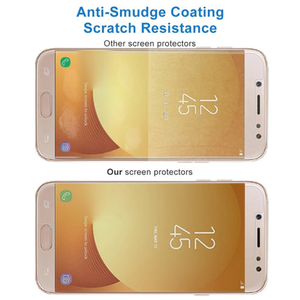 For Galaxy J7 (2017) (EU Version) 0.26mm 9H Surface Hardness 2.5D Explosion-proof Non-full Screen Tempered Glass Screen Film, For Galaxy J7 (2017) (EU Version)