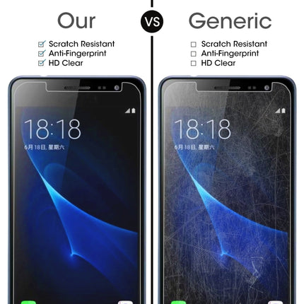 1 PCS For Galaxy J3 (2017) (EU Version) 0.26mm 9H Surface Hardness 2.5D Explosion-proof Non-full Screen Tempered Glass Screen Film, For Galaxy J3 (2017) (EU Version)(1 PC)
