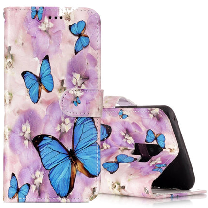 Für Galaxy S9+, glänzendes, ölgeprägtes Wolfsmuster, horizontales Klapplederetui mit Halter, Kartenfächern und Geldbörse, für Galaxy S9+