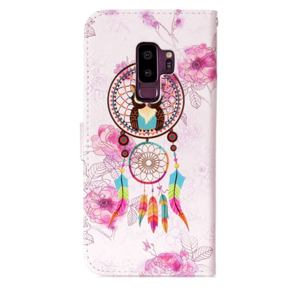 Für Galaxy S9+, glänzendes, ölgeprägtes Wolfsmuster, horizontales Klapplederetui mit Halter, Kartenfächern und Geldbörse, für Galaxy S9+