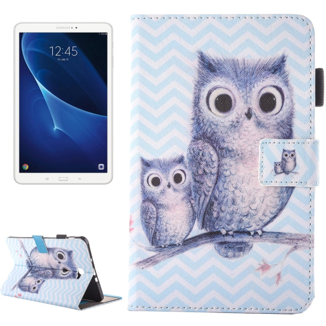 Funda de cuero con tapa horizontal para Galaxy Tab A 10.1 (2016) / T580 con soporte, ranuras para tarjetas y ranura para bolígrafo, SAS2821A, SAS2821B, SAS2821C, SAS2821D, SAS2821E, SAS2821F, SAS2821G, SAS2821H