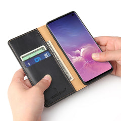 Horizontal Flip PU Leather Case for Galaxy S10+, with Holder & Card Slot & Wallet