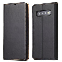 Horizontal Flip PU Leather Case for Galaxy S10+, with Holder & Card Slot & Wallet