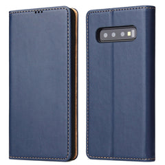 Horizontal Flip PU Leather Case for Galaxy S10+, with Holder & Card Slot & Wallet