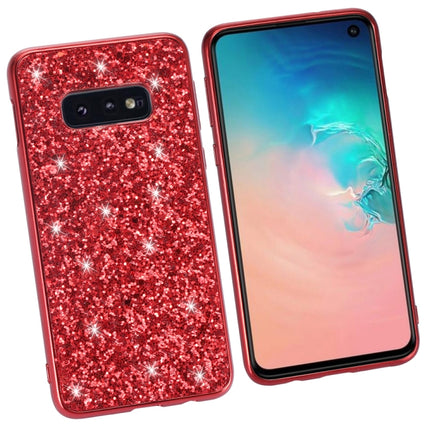 Funda protectora de TPU a prueba de golpes con purpurina en polvo para Galaxy S10+, para Galaxy S10+