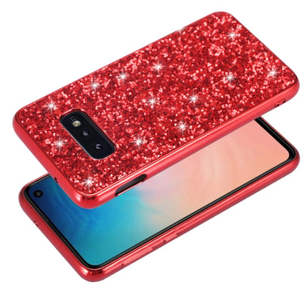 Funda protectora de TPU a prueba de golpes con purpurina en polvo para Galaxy S10+, para Galaxy S10+