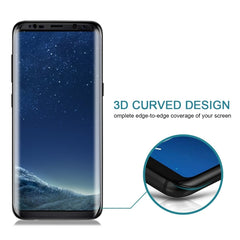 Für Galaxy S8 / G9500, 0,3 mm, 9H Oberflächenhärte, 3D-gebogene Oberfläche, Siebdruck, Vollbild, Displayschutz aus gehärtetem Glas, für Galaxy S8 / G9500, für Galaxy S8, 0,3 mm, für Galaxy S8