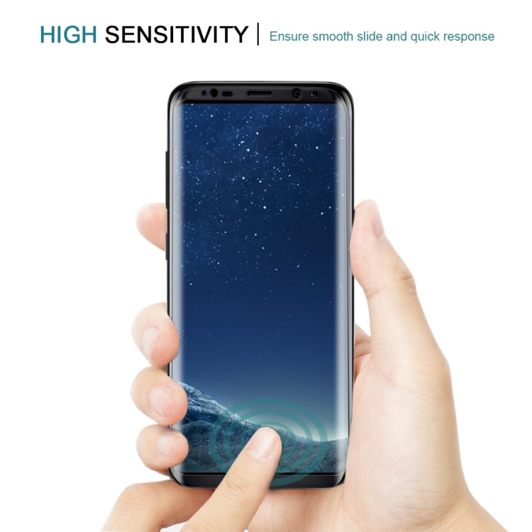 Für Galaxy S8 / G9500, 0,3 mm, 9H Oberflächenhärte, 3D-gebogene Oberfläche, Siebdruck, Vollbild, Displayschutz aus gehärtetem Glas, für Galaxy S8 / G9500, für Galaxy S8, 0,3 mm, für Galaxy S8