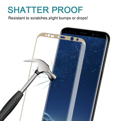 Für Galaxy S8 / G9500, 0,3 mm, 9H Oberflächenhärte, 3D-gebogene Oberfläche, Siebdruck, Vollbild, Displayschutz aus gehärtetem Glas, für Galaxy S8 / G9500, für Galaxy S8, 0,3 mm, für Galaxy S8